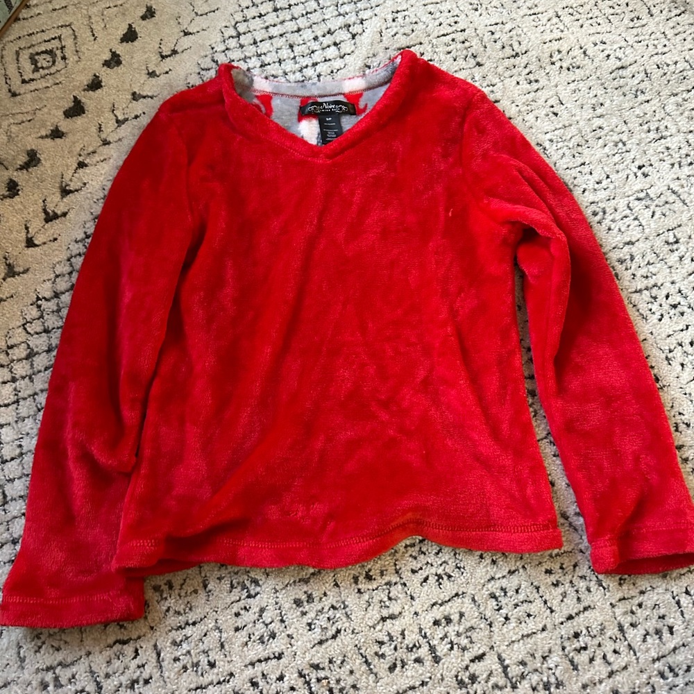 Noire Jasmine Rose Christmas Pajama Top